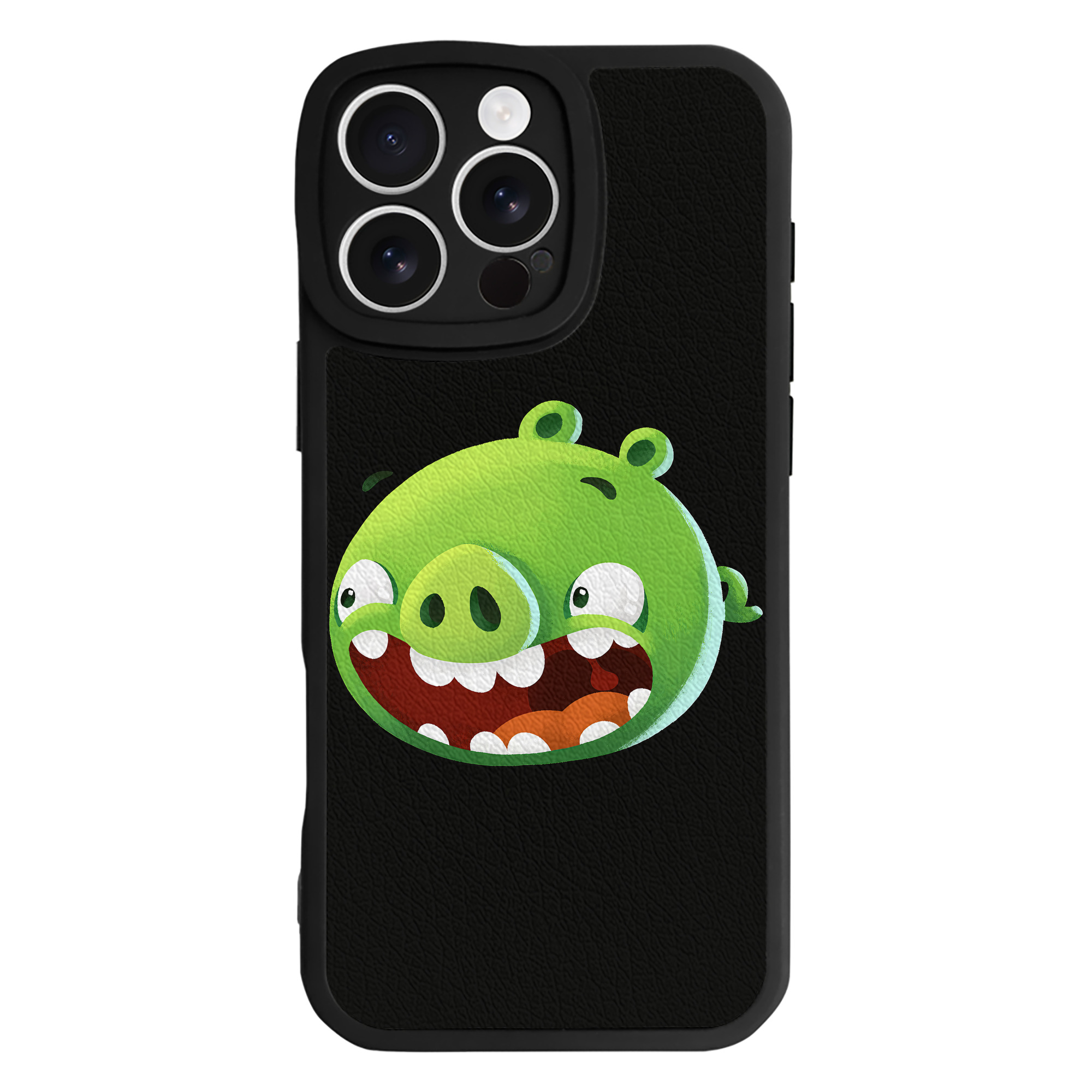 （画像用） Angry Birds アングリーバード 【iPhone 16シリーズ対応】シリコンスマホケース（レザー調） 材質：シリコン